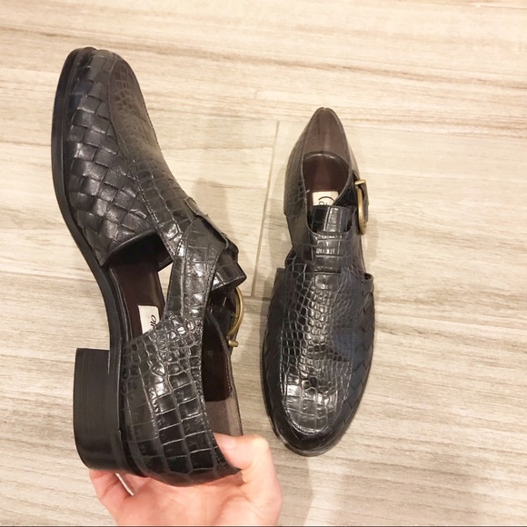 Pappagallo Shoes - Vintage Pappagallo black leather shoes Sz 7.5